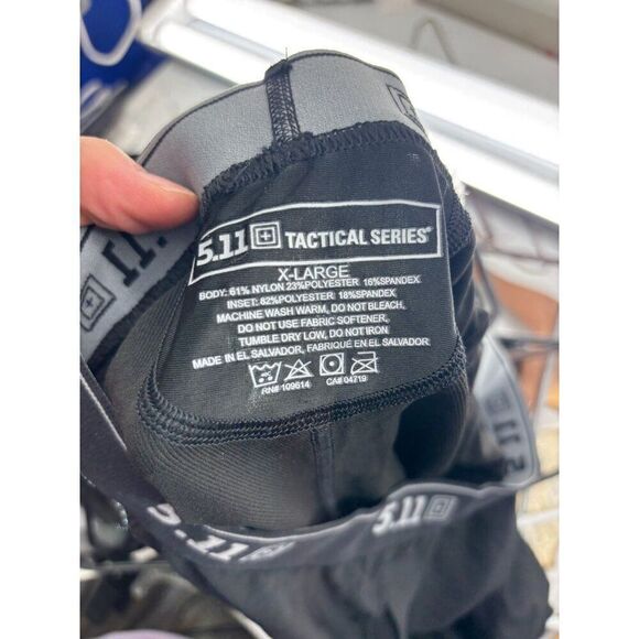 5.11 tactical men’s base layer compression pants size XL black s8 - Picture 4 of 4